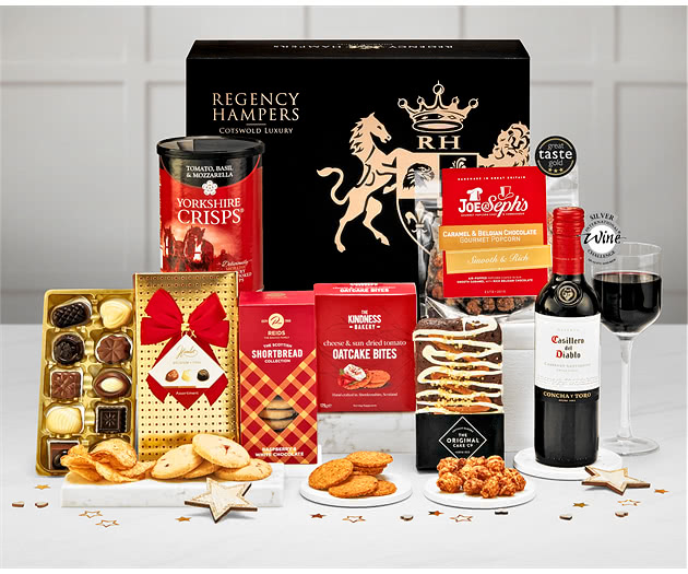 Raleigh Hamper With Red Wine